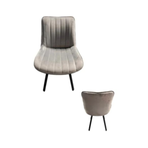 Roco Chair With Black Cast Iron Legs | Modern Stylish Dining Seating