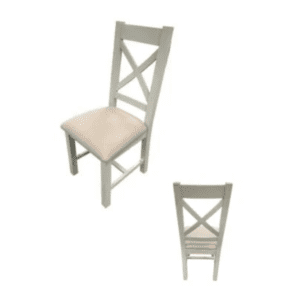 Lucca Cross Back Chair (KD) | Modern Stylish Dining Seating