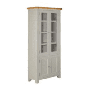 Torino Lucca Display Cabinet with Elegant Glass Doors and Stylish Storage