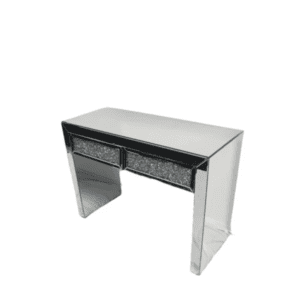 Roma Mirrored 2-Drawer Dressing Table with Elegant Reflective Finish and Functional Storage