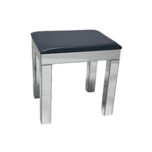 Roma Mirrored Stool with Elegant Reflective Design and Comfortable Seating