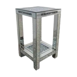Roma Mirrored Pedestal 22 with Stylish Reflective Design and Solid Construction