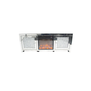 Roma Mirrored Large TV Unit with Built-In Heater and Stylish Design