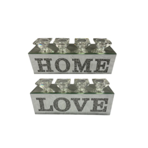 4H Tealight Holder Set – Love & Home Design with Elegant Style