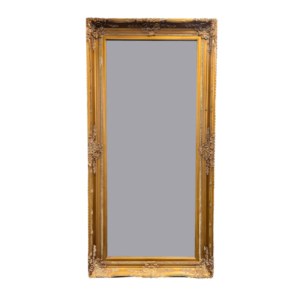 Wood Frame Mirror WF03 with Classic Design and Natural Finish