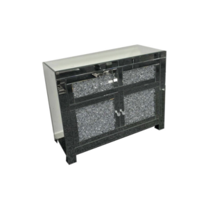 Roma Mirrored Sideboard with 2 Doors and 2 Drawers, Stylish Storage Solution