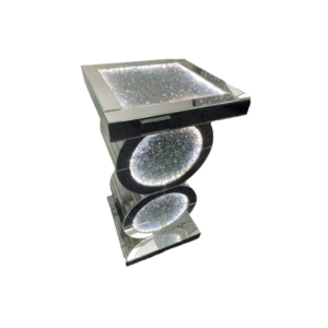 Roma Mirrored Diamond Light Stand with Stylish Reflective Design