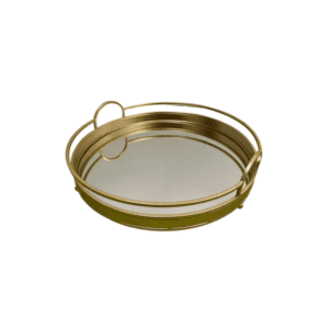 Gold Mirror Tray G-MT01 with Elegant Reflective Finish and Versatile Design