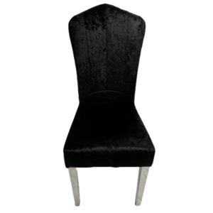 Alice Upholstered Dining Chair with Chrome Legs and Modern Style