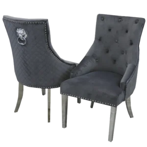 Bentley Chrome Dining Chair with Contemporary Style