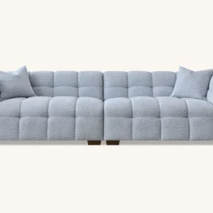 Aluxo Tribeca Sofa Collection – Pearl Boucle Fabric Elegance
