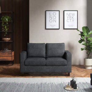 Modern 2 Seater Turin Grey Sofa – Stylish & Comfortable