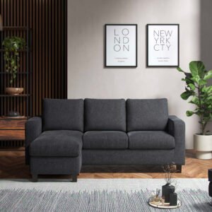 Reversible Chaise Sofa Turin Grey – Modern & Comfortable