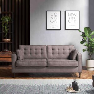 Modern 3 Seater Enjoy Pewter Sofa – Stylish & Comfortable