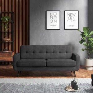 Modern 3 Seater Enjoy Graphite Sofa – Stylish & Comfortable