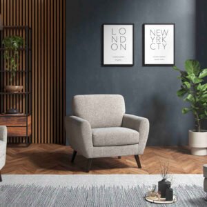 Modern Boucle Linen Armchair – Stylish & Comfortable Seating